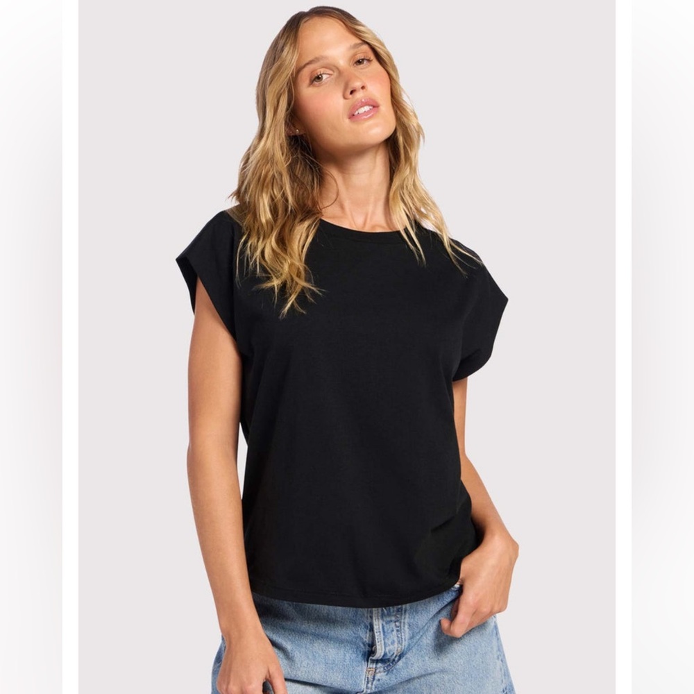 Nuuds Black Soft Cotton Muscle Tee